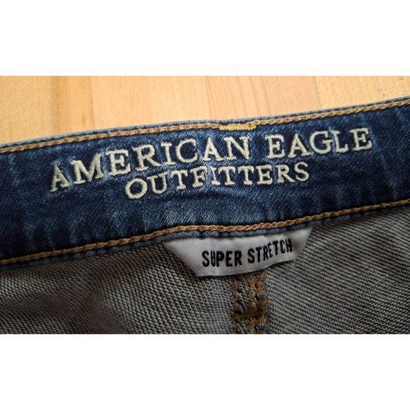 American Eagle Hi-Rise Jegging Women’s 10R Super Stretch Distressed Denim Jeans - Picture 5 of 9